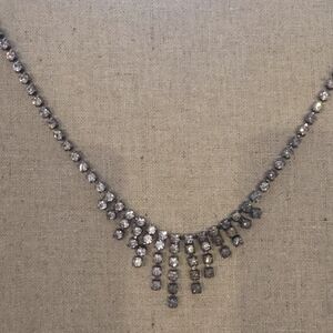 💎✨ Vintage Rhinestone Fringe Statement Necklace | Old Hollywood